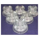 Lot of 6 Glass Insulators