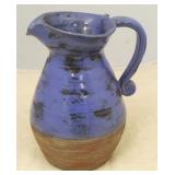 Art Pottery Pitcher - 10" tall