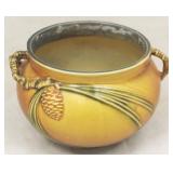 Roseville Pine Cone 2 Handled Vase