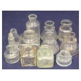 Lot of 12 Glass Bottles - asst