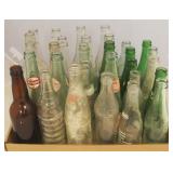 Tray Lot of Assorted Glass Bottles
