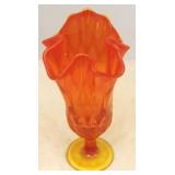 Fenton Swung Art Glass Vase