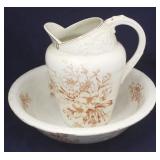 Anchor Pottery Pitcher & Bowl Set