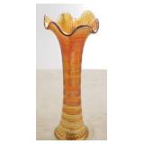 Carnival Art Glass Vase - 12" tall