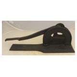 Superb Cast Iron Tobacco Cutter - 18 x 7
