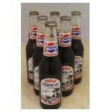 Lot of 6 Richard Petty Pepsi Glass Bottles