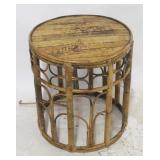 Round Bamboo Table