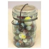 Atlas Glass Jar w/ Marbles