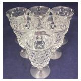 Set of 6 Fostoria American Glasses