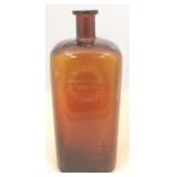 Nelson Baker Amber Glass Bottle