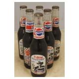Lot of 6 Richard Petty Pepsi Glass Bottles