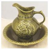 MCP 1968 Art Pottery Pitcher & Bowl Set