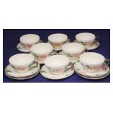 18 Franciscan Desert Rose Cups/Saucers