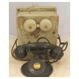 Antique Telephone w/ Wood Ringer Box