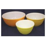 3pc. Pyrex Mixing Bowl Set