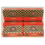 Lot of 4 Winston Metal Tins w/ 2 Boxes of Matches