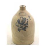 J. Burger Jr. Stoneware Blue Decorated Jug