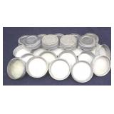 Lot of 24 Ball Mason Jar Lids w/ Milk Glass Liner