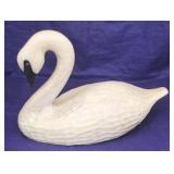 Carved Wood Swan