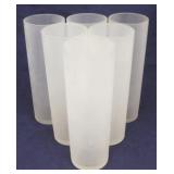 Set of 6 Frosted Glass Tumblers