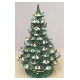 Vintage Lighted Ceramic Christmas Tree