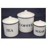 3pc. Metal Canister Set