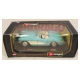 Burago 1957 Chevy Corvette 1/24 Scale Model Car