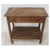 One Drawer Wood Stand