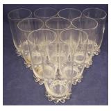 Set of 10 Candlewick Glass Tumblers