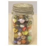Ball Mason Jar Full of Marbles