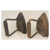 Pair of Antique Cast Iron Sad Irons