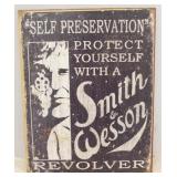 Smith & Wesson Metal Sign - 12 x 16