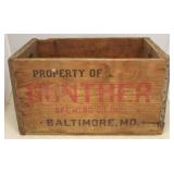 Gunther Brewing Co. Wood Crate