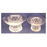 Pair of Fostoria American Top hat Ashtrays