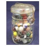 Ball Mason Jar Full of Marbles