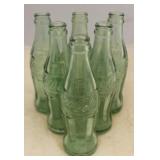 Lot of 6 Vintage Coca-Cola Glass Bottles