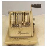 Vintage Paymaster Check Writer