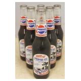 Lot of 6 Pepsi Richard Petty Glass Bottles