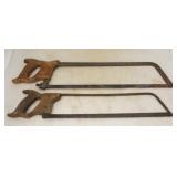 Lot of 2 Antique Hand Saws