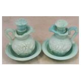 Pair Avon Pitcher w/ Bowl Perfume Bottles
