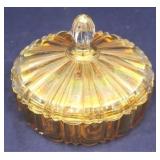 Carnival Glass Covered Dish