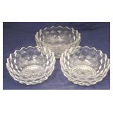 3 pieces of Fostoria American Bowls