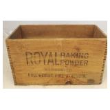 Royal Baking Powder Wood Crate