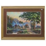 Simple Farm Giclee by Thomas Kinkade