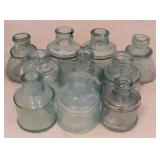 Lot of 10 Vintage Glass Bottles - asst