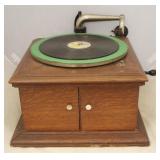 Antique Hand Crank Record Player