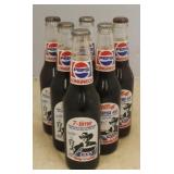 Lot of 6 Pepsi Richard Petty Glass Bottles