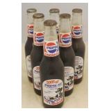 Lot of 6 Pepsi Richard Petty Full Glass Bottles
