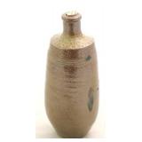 Art Pottery Bottle - 10" tall