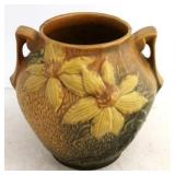 Roseville Clematis 2 handle vase
